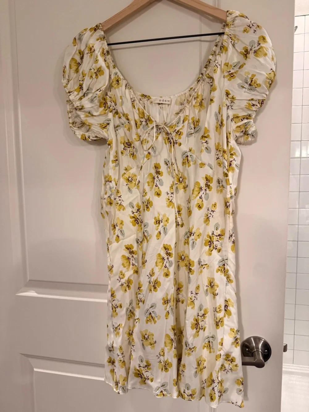 DOEN Sera Silk Mini Dress - Picture 2 of 3